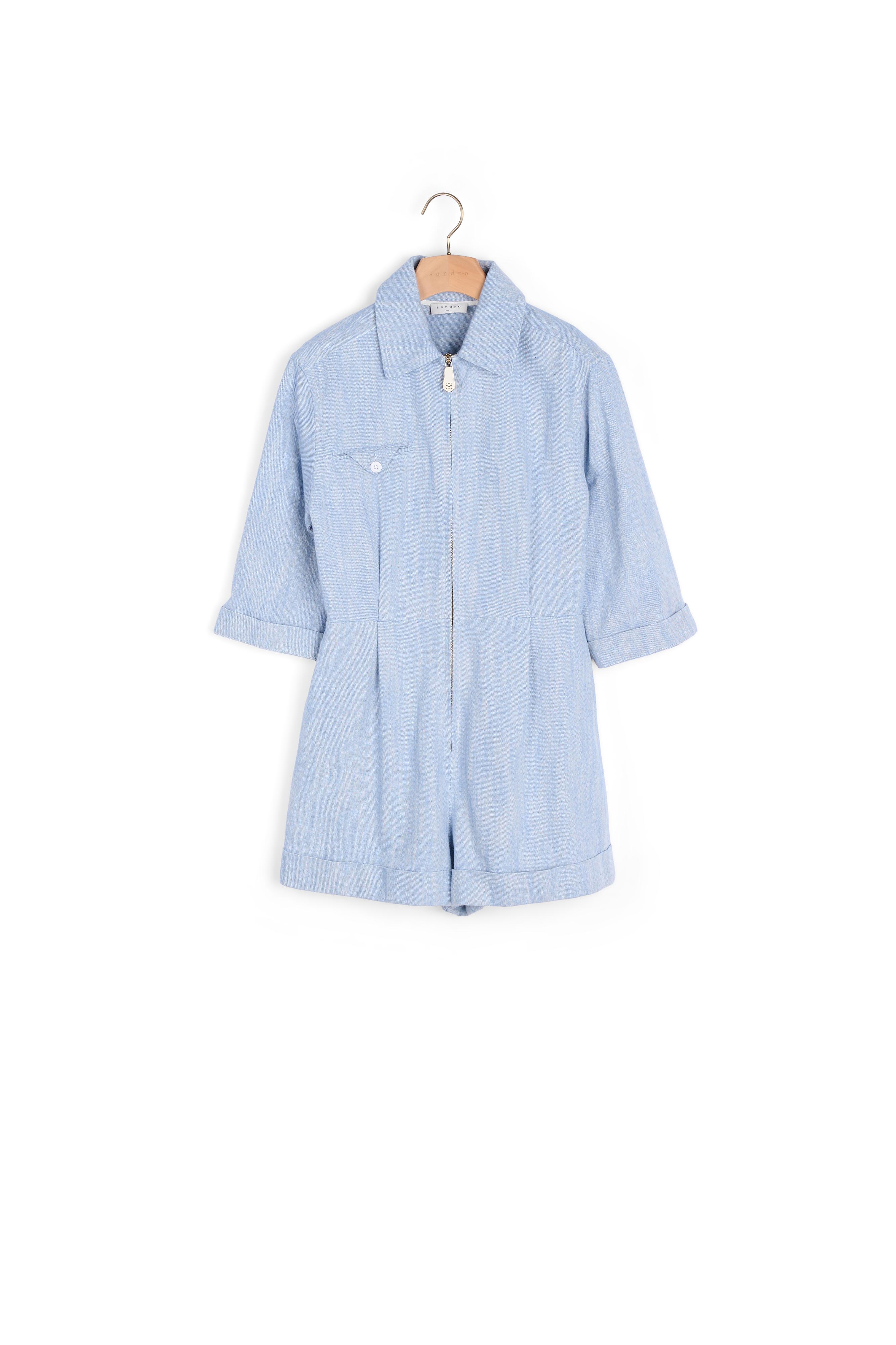 Linen and cotton playsuit