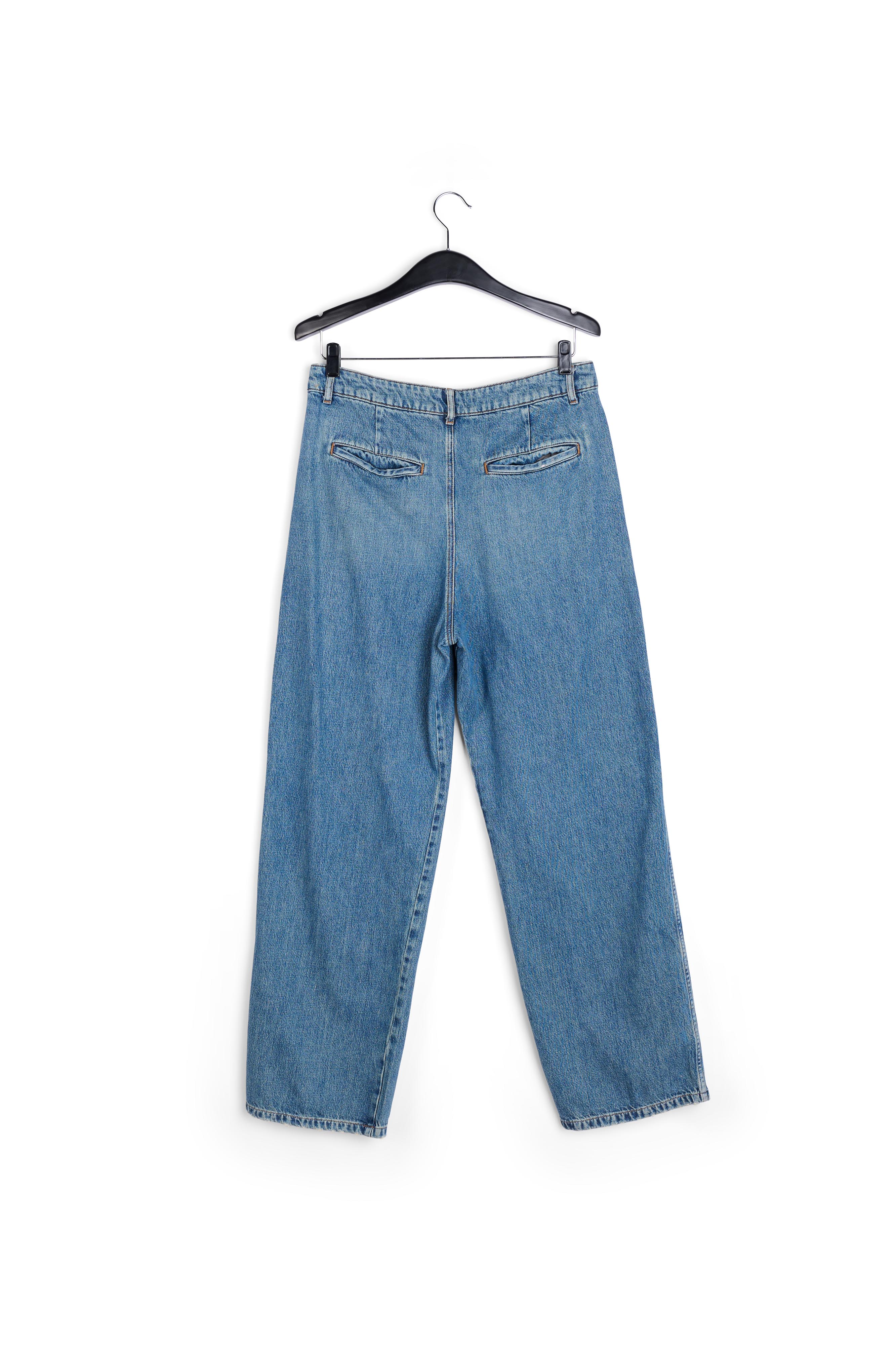 Blauwe jeans met hoge taille en wijde pijpen RE—SSENTIEL tweedehands photo 2