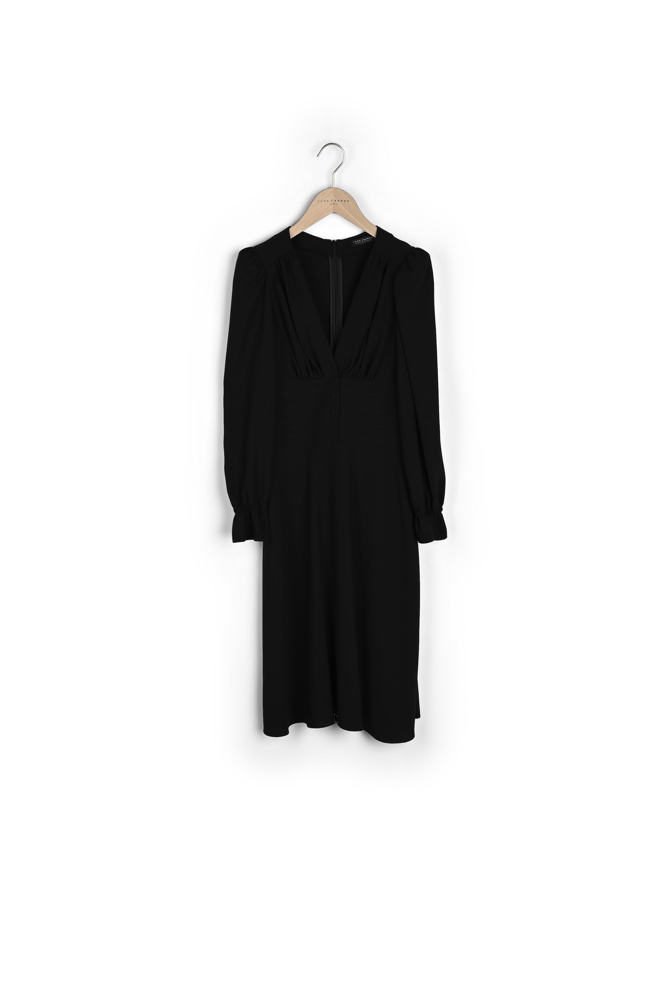 Robe Rosaria noire en crêpe Tara Jarmon seconde main photo 1