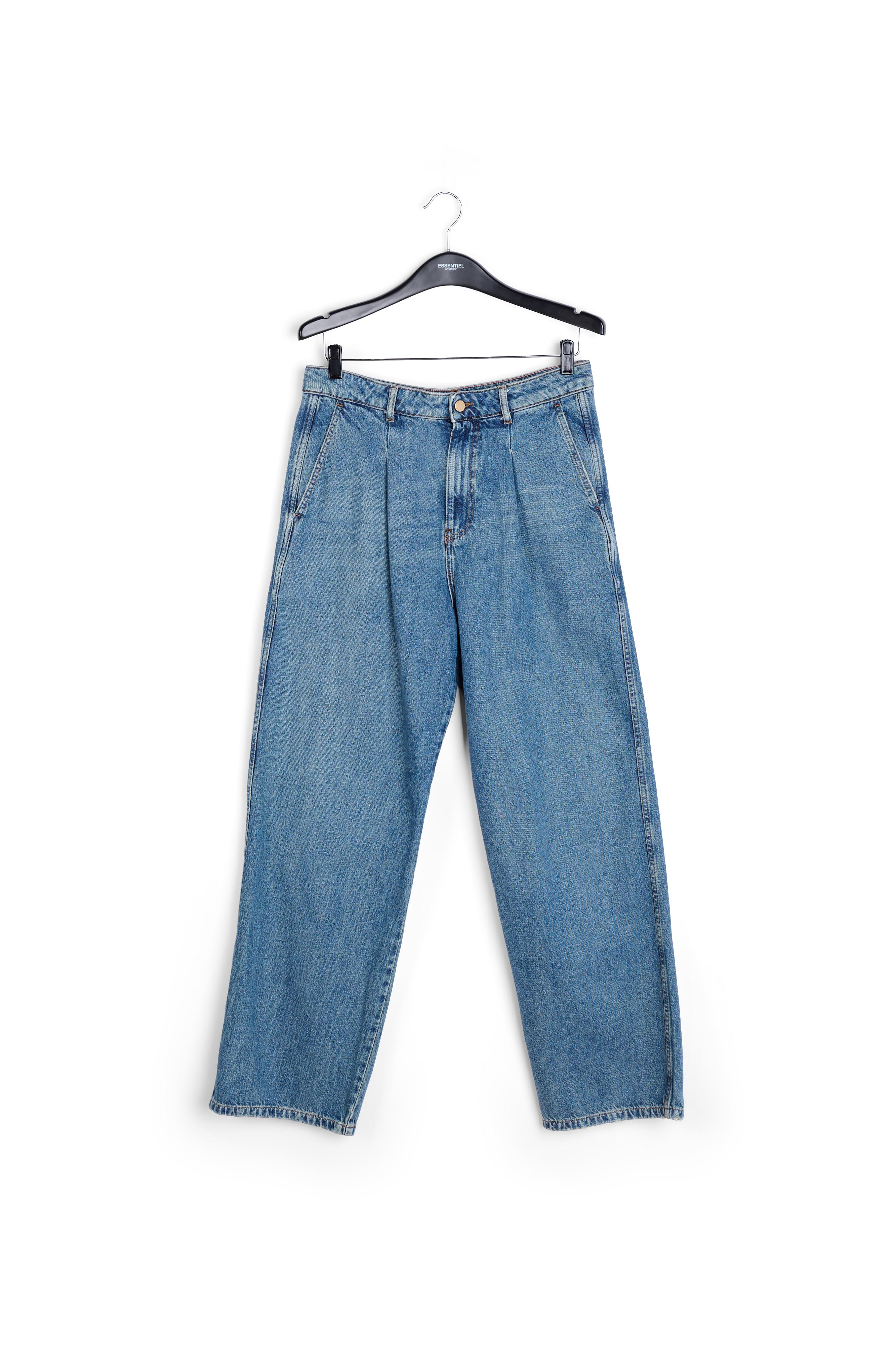 Blauwe jeans met hoge taille en wijde pijpen RE—SSENTIEL tweedehands photo 1