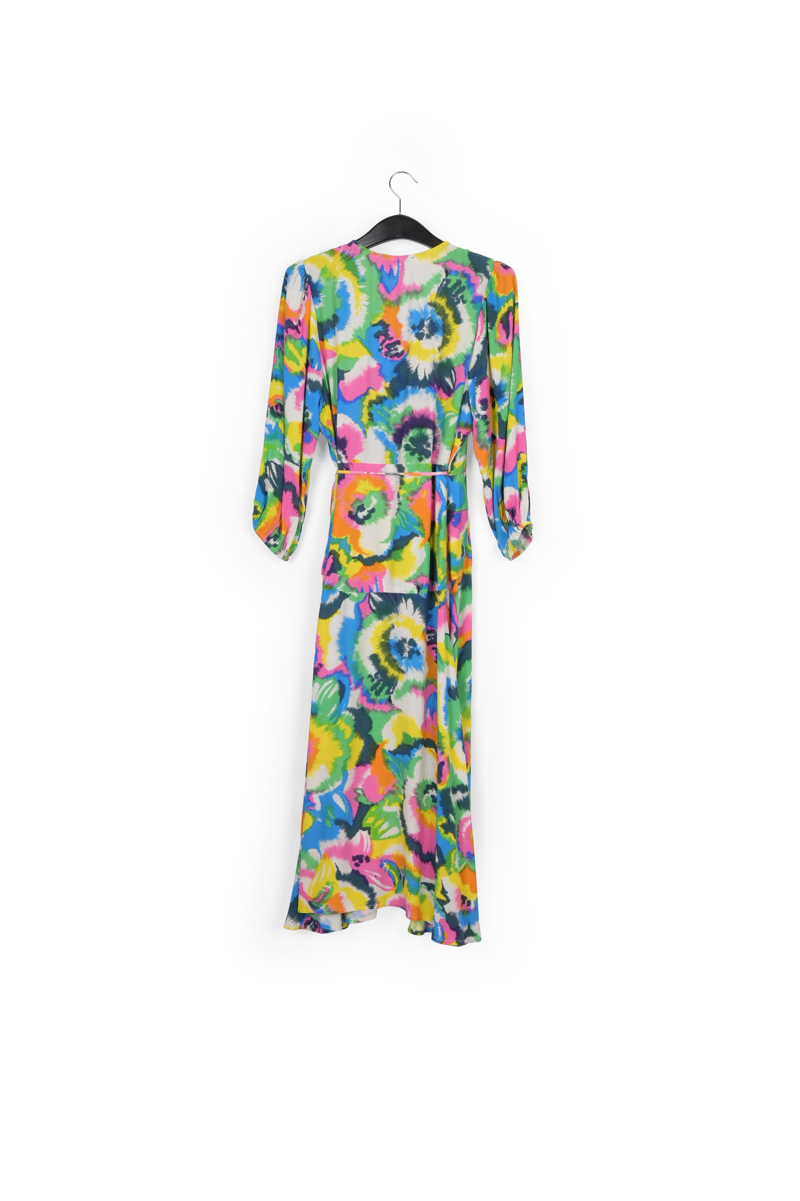 Robe portefeuille à imprimé fleuri RE—SSENTIEL seconde main photo 2
