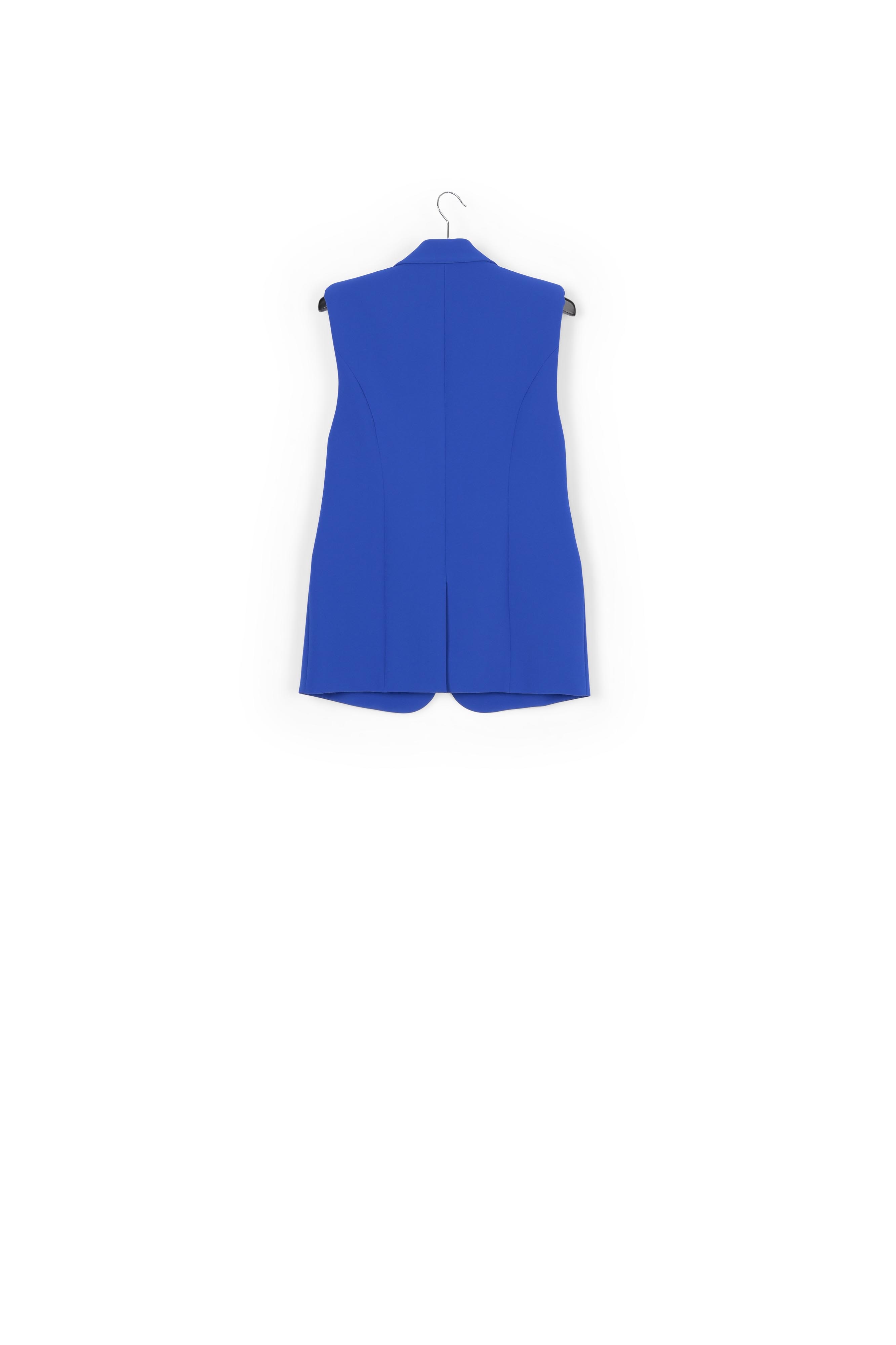 Blue sleeveless blazer RE—SSENTIEL second-hand photo 2