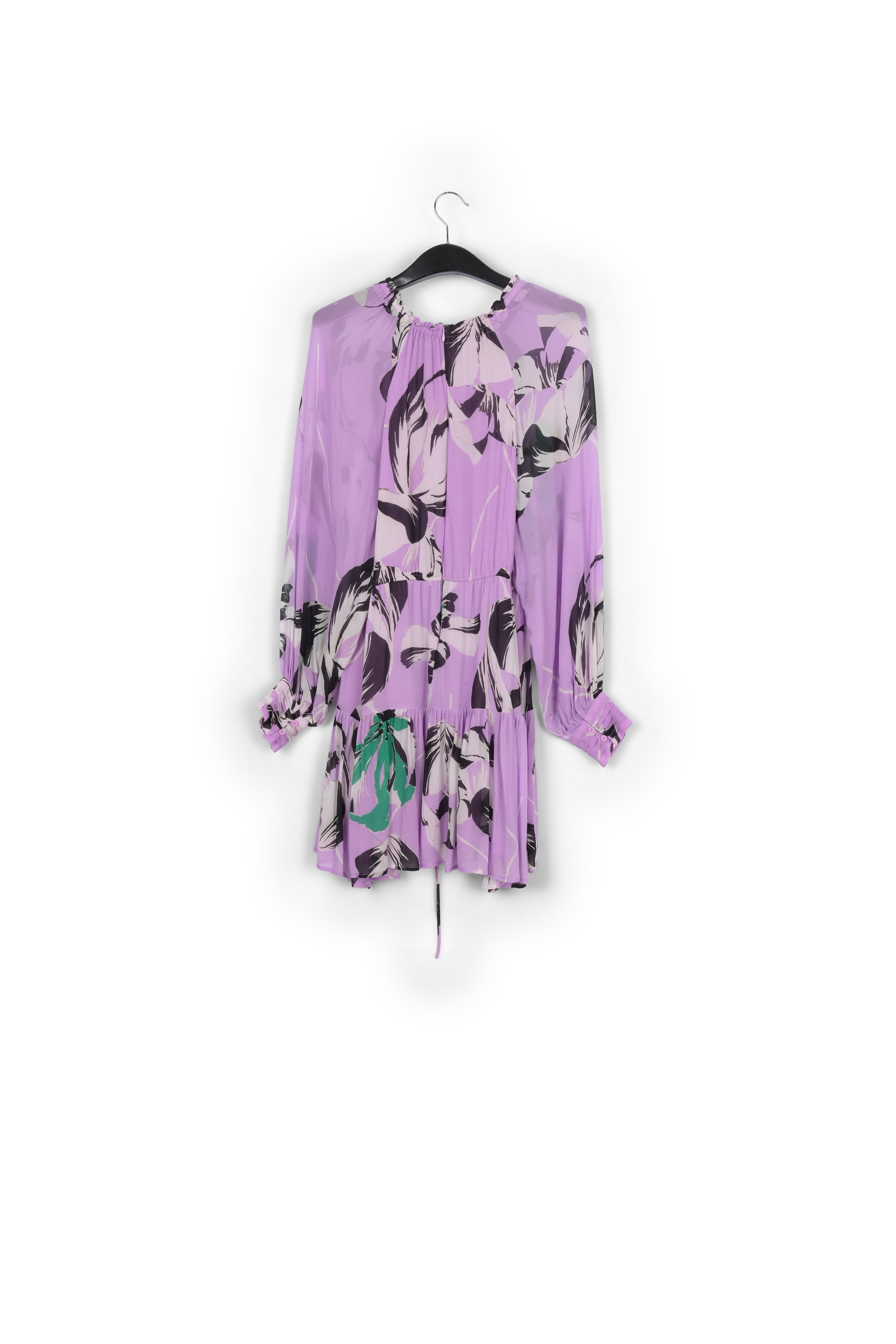 Robe mini lilas à imprimé fleuri RE—SSENTIEL seconde main photo 2