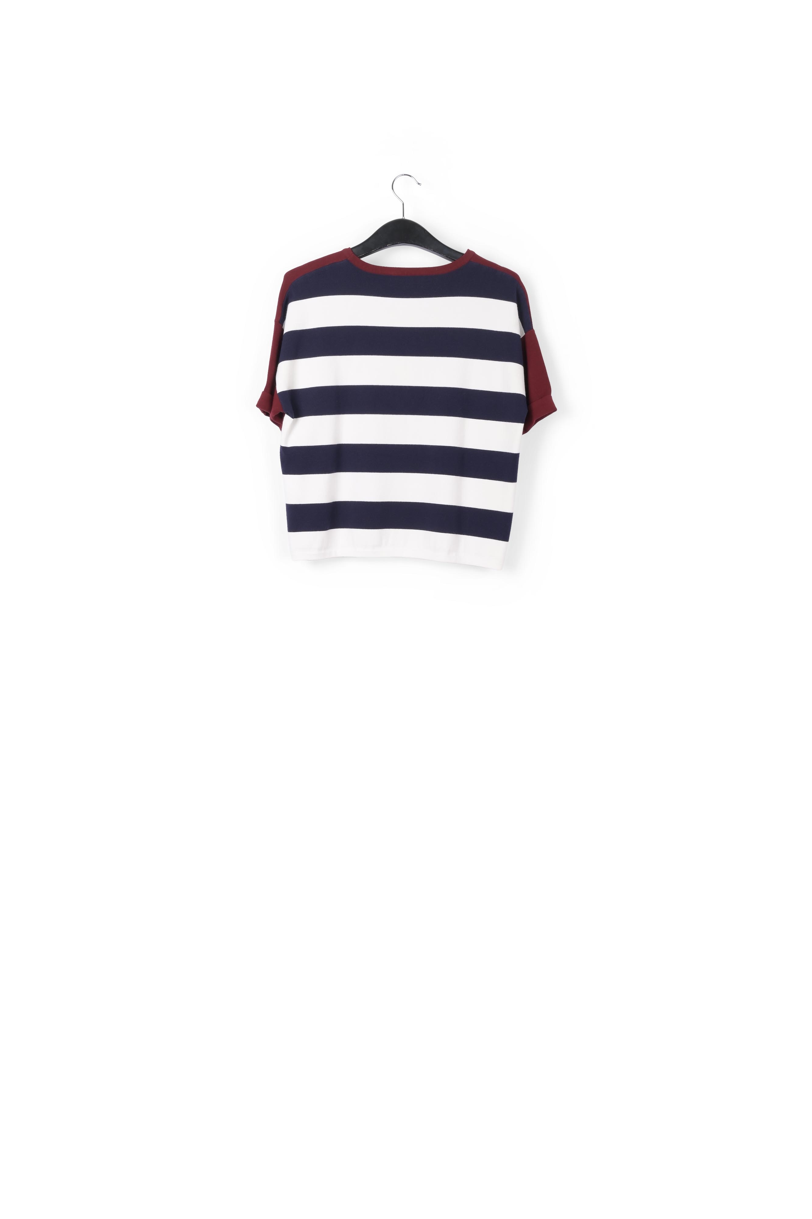 Red striped short-sleeved sweater RE—SSENTIEL second-hand photo 2