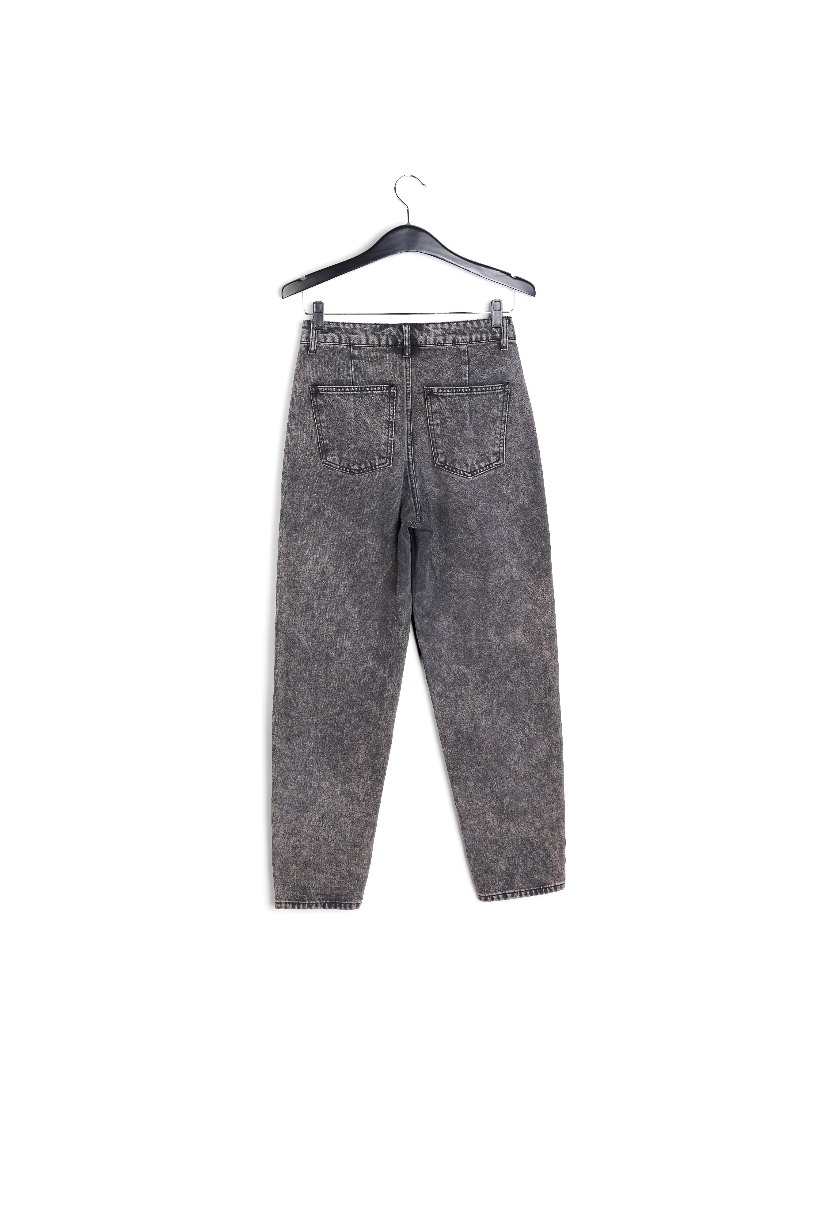 Jean fuselé gris foncé à  taille haute RE—SSENTIEL seconde main photo 2